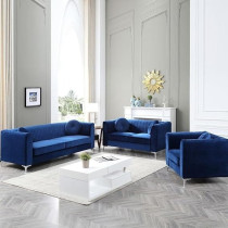 Raj Furniture Sandra Sofa 220 x 80 x 90 Cm, Blue