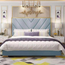 Raj Furniture Gilma Pvc Luxury Upholstered Bed Frame 0 x 140 Cm, Multicolor FOS-FUAE-1417-1M