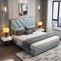 Raj Furniture Gilma Pvc Luxury Upholstered Bed Frame 0 x 140 Cm, Multicolor FOS-FUAE-1417-1M