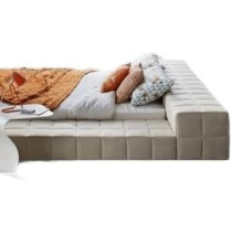 Raj Furniture Peninsola Square Upholstered Bed Frame 45 x 50 x 100 Cm, Multicolor FOS-FUAE-1446-1M