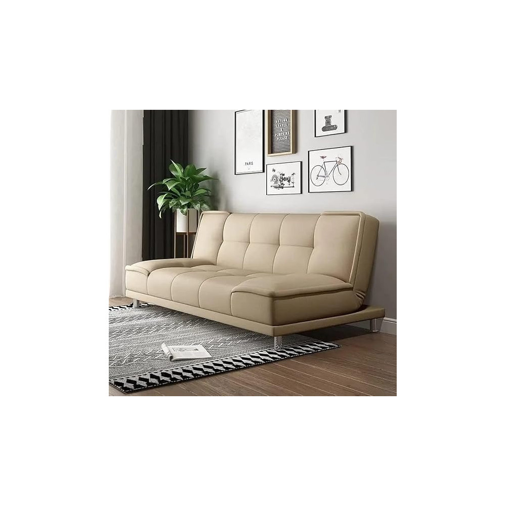Ripple Furniture Elegant Folding Sofa Cum Bed For Living Rooms And Apartments, Beige