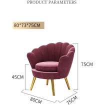 Ripple Furniture Modern Color Velvet Beauty Salon Clothing Store Living Room Sofa Set (Pink)