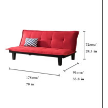 Ripple Furniture New Design Nouf Sofa Bed, Grey
