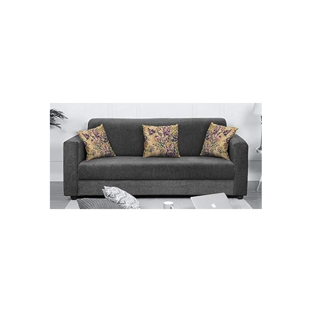 Raj Furniture Lifestyle 3 Seater Sofa For Living Room, Grey