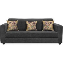 Raj Furniture Lifestyle 3 Seater Sofa For Living Room, Grey