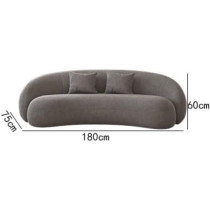 Raj Furniture Nordic Style Cloud Relax Sofa Stretch Living Room Minimalist Armchair Modern Couch Modular White Reading Canape Salon Home Furniture, Grey