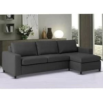 Raj Furniture Rhs 4 Seater L Shape Sofa Set For Living Room, Black