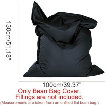 Bixolon Zhcwt Square Sofa Cover Chairs Without Filler Waterproof Lounger Seat Bean Bag Puff Couch Tatami Living Room Furniture, Black