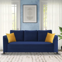 Raj Furniture Modern Elegance 3-Seater Sofa Set, Blue