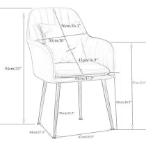 Binzii Dining Chairs Set For Dining Kitchen Or Shop, Kitchen Velvet Dining Chair Set Of 2 Kitchen Dining Room Chair Living Room High Back Armchair With Metal Legs Velvet Seat, Blue