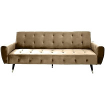 Raj Furniture 2 In 1 Upholstered Flip Sofa Bed, Beige