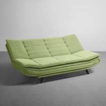Ripple Furniture Foldable 3 Seater Sofa Cum, Lime Green