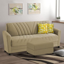 Ripple Furniture Elegance Essence 3 Seater Sofa Set With Ottoman, Cream