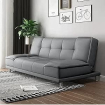 Raj Furniture Elegant Folding Sofa Cum Bed For Living Rooms And Apartments, Light Grey