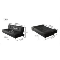 Raj Furniture Elegant Folding Sofa Cum Bed For Living Rooms And Apartments, Light Grey