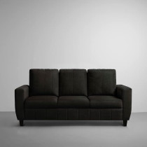 Raj Furniture Modern Fabric Sofa, 3+1+1 Seater, Woody Brown