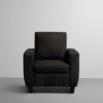 Raj Furniture Modern Fabric Sofa, 3+1+1 Seater, Woody Brown