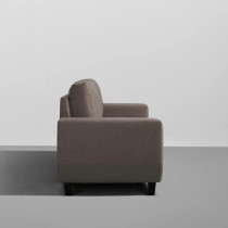 Raj Furniture 3 Seater Modern Fabric Sofa, Pebble Brown