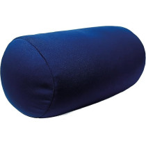 Cushie Pillows 7 Inches X 12 Inches Microbead Bolster Squishy/Flexible/Extremely Comfortable Roll Pillow - Navy Blue