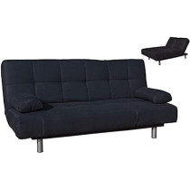 Raj Furniture Good Luck Foam Factory Sofa Bed, Black