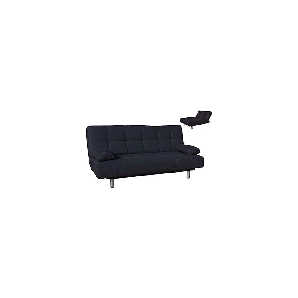 Raj Furniture Good Luck Foam Factory Sofa Bed, Black