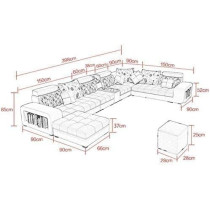 Raj Furniture Good Luck Foam Factory Living Room Sofa Set, Purple