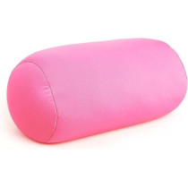 Cushie Pillows 7 Inches x 12 Inches Microbead Bolster Squishy/Flexible/Extremely Comfortable Roll Pillow, Pink