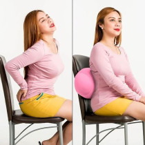 Cushie Pillows 7 Inches x 12 Inches Microbead Bolster Squishy/Flexible/Extremely Comfortable Roll Pillow, Pink