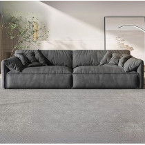 Ripple Furniture Luxurious Plush Couch, Grey, 3-Seater