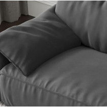 Ripple Furniture Luxurious Plush Couch, Grey, 3-Seater