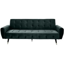 Raj Furniture 2 In 1 Upholstered Flip Sofa Bed, Dark Green
