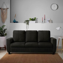 Raj Furniture 3 Seater Modern Fabric Sofa, Woody Brown