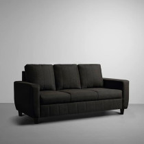 Raj Furniture 3 Seater Modern Fabric Sofa, Woody Brown
