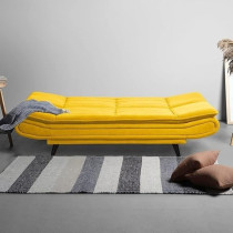 Ripple Furniture Foldable 3 Seater Sofa Cum, Yellow