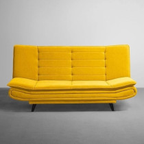 Ripple Furniture Foldable 3 Seater Sofa Cum, Yellow