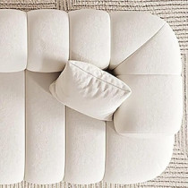 Raj Furniture Modern Living Room Sofa, White