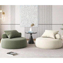 Ripple Furniture Modern Bean Bag Chairs, Sage Green And White, Set Of 2
