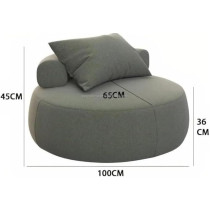 Ripple Furniture Modern Bean Bag Chairs, Sage Green And White, Set Of 2