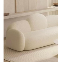 Ripple Furniture Boucle Bubble Back Sofa Set, White