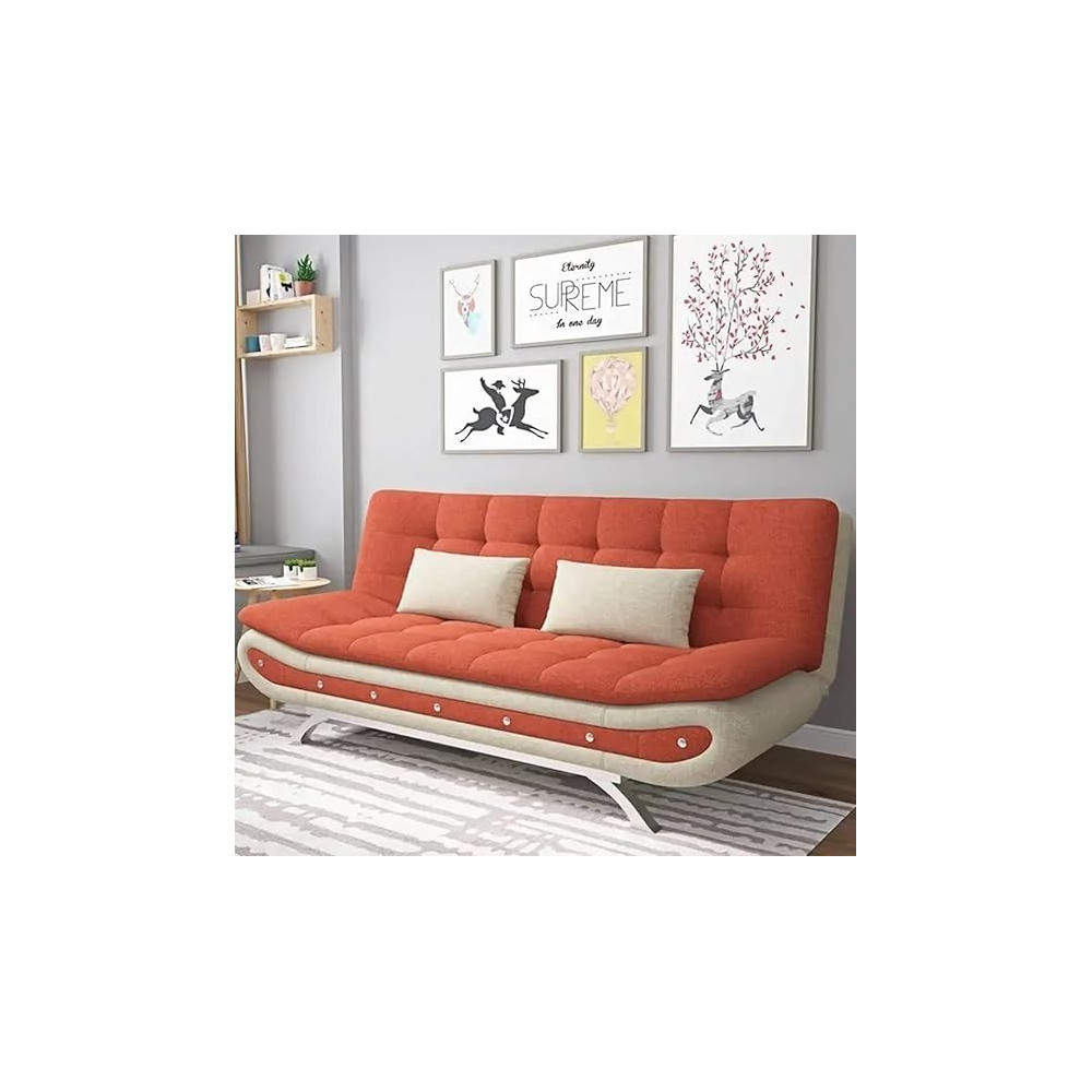 Ripple Furniture Stylish Sofa Bed For Versatile Living Cozy Sofa Turns Bed Comfort For Sitting Or Sleeping, Russet