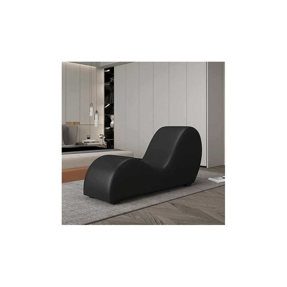 Ripple Furniture S-Shaped Multi Functional Sofa A Stylish And Comfortable Addition To Your Home Decor, Black