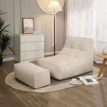 Raj Furniture Sofa Lazy Sack Lazy Lounger Tatami Lounger Seat Bean Bag Cover Soft Beanbag Chair Ultra Soft Bean Bags Chairs No Filler For Adult Teen Children, Beige