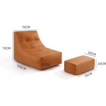 Raj Furniture Sofa Lazy Sack Lazy Lounger Tatami Lounger Seat Bean Bag Cover Soft Beanbag Chair Ultra Soft Bean Bags Chairs No Filler For Adult Teen Children, Beige