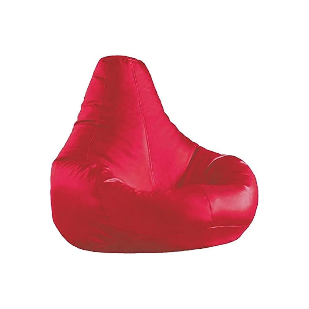 Raj Furniture Bigmini Bean Bag Soft And Comfortable Lounger Chair Living Room Furniture, Red