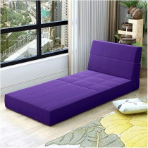 Raj Furniture Noyydh Fabric Lazy Folding Sofa Bed, Violet