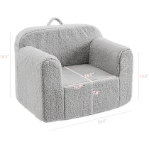 Ulax Furniture Kids Armchair, Grey
