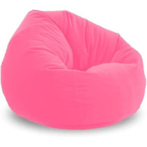 Raj Furniture Poppins Home Bean Bag Soft And Comfortable Lounger Chair For Living Room, Pink