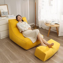 Sofa Sack Lazy Lounger Seat Bean Bag Cover, Yellow