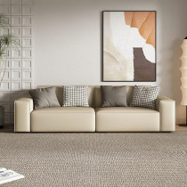 Raj Furniture Italian Minimalist Type Square Sofa Set Furniture For Living Room, Beige