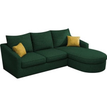 Raj Furniture Elegance Edge 4-Seater Sofa Set For Living Room, Green
